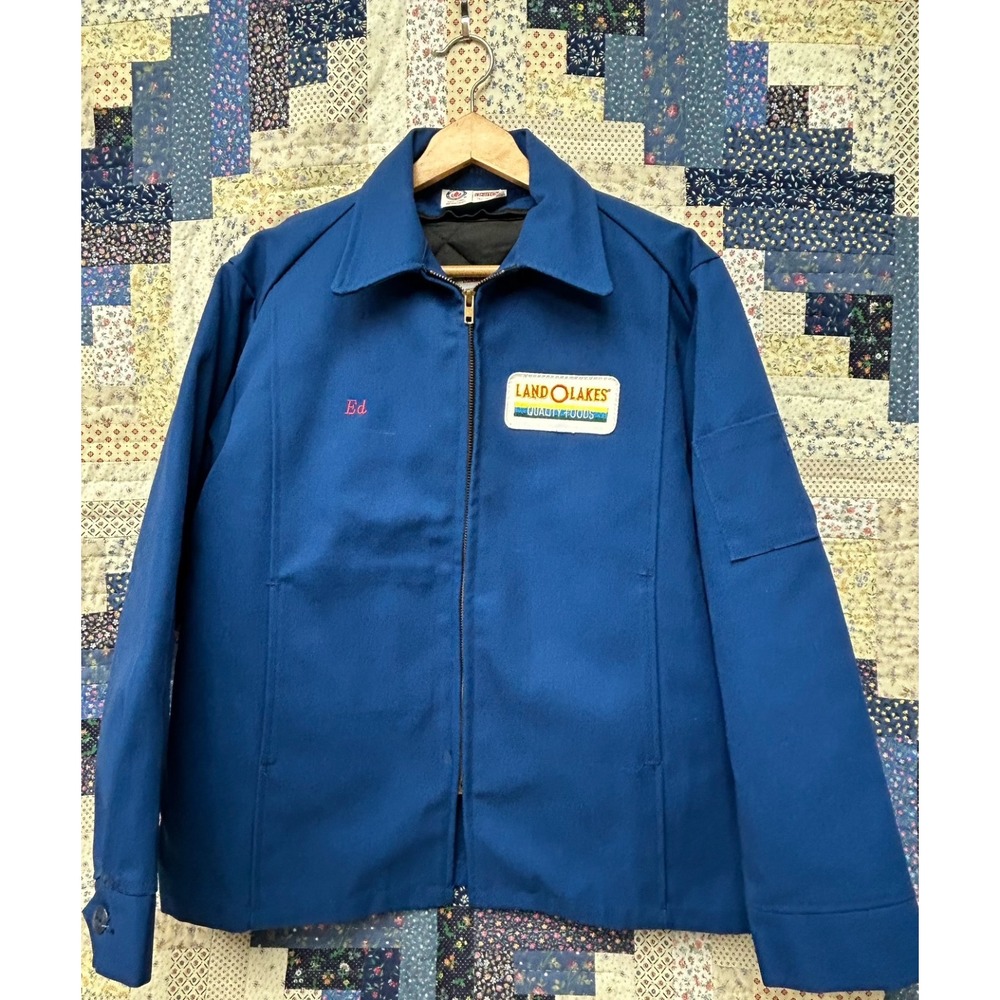 Unitog Polyester Fill Blue Land 'O' Lakes Insulated‎ Jacket Size 44